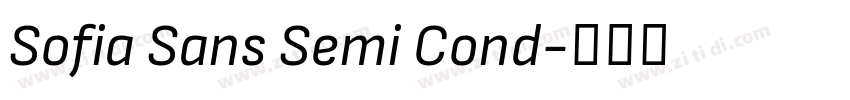 Sofia Sans Semi Cond字体转换 Sofia Sans Semi Cond字体转换